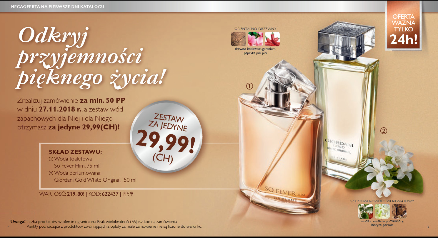 rejestracja Oriflame online perfumy Giordani