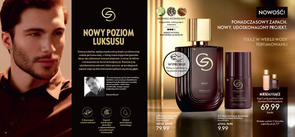 konsultant Oriflame perfumy Giordani