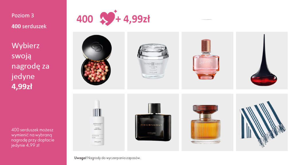 witaj w Oriflame nagrody