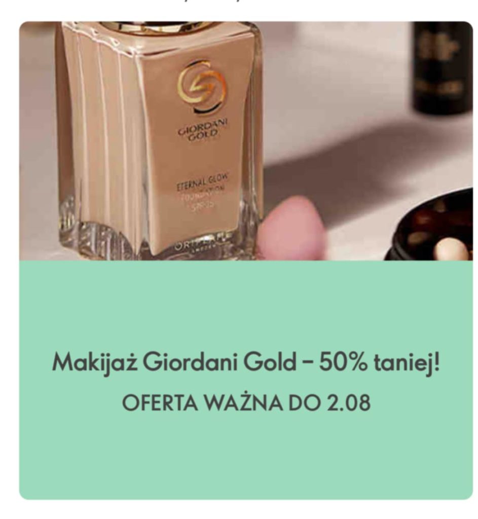 konsultantka Oriflame kosmetyki do makijażu Giordani