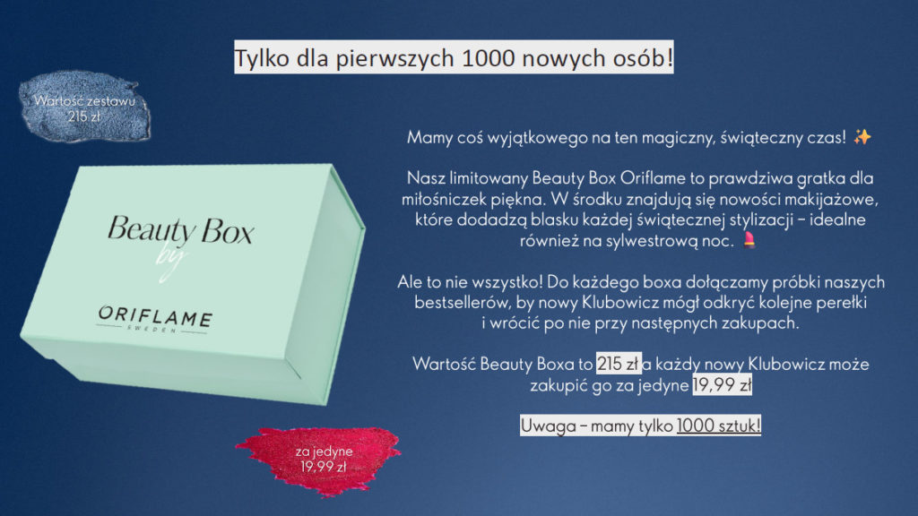 rejestracja Oriflame nagrody