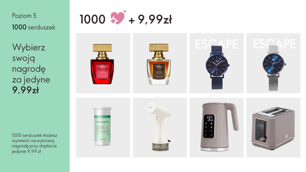 rejestracja Oriflame prezenty na dobry początek
