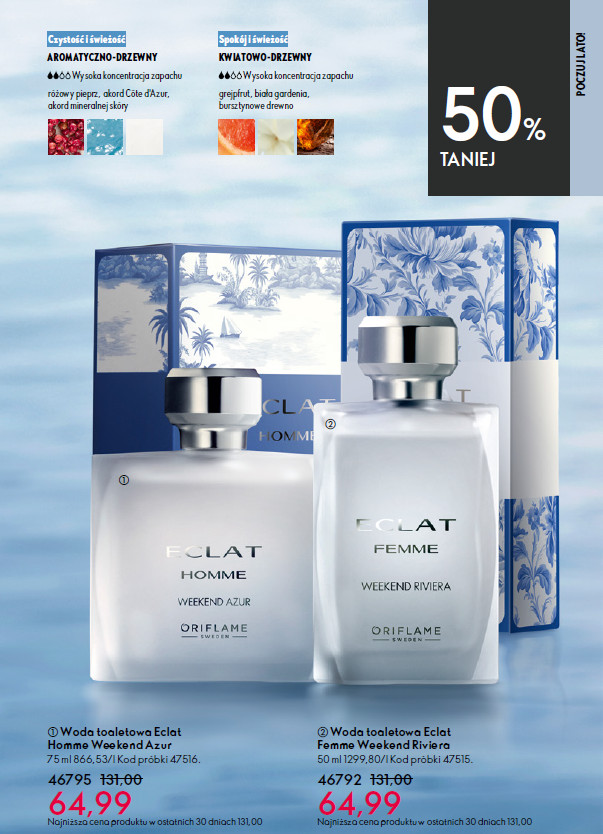 katalog Oriflame słoneczne promocje