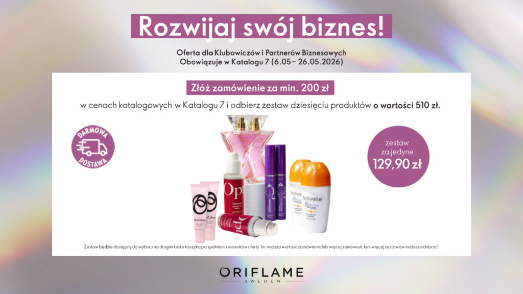 klientka Oriflame zestaw promocyjny