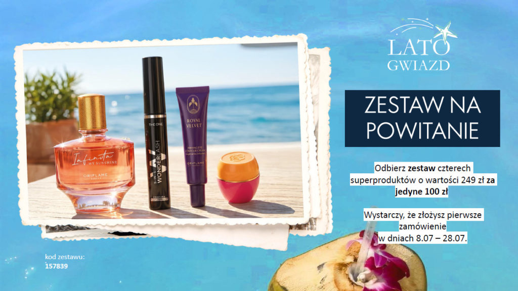 rejestracja w Oriflame zestaw na powitanie