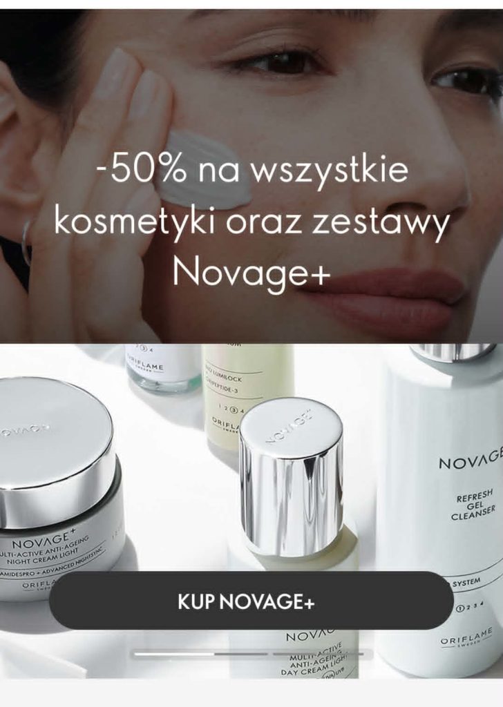 klientka Oriflame oferta pielęgnacja -50%