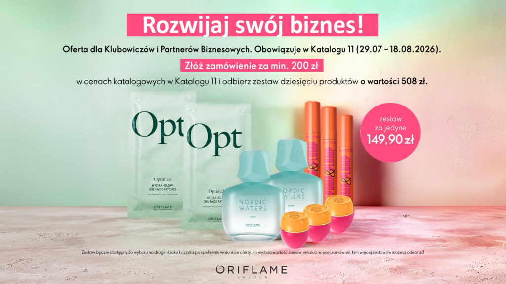 klientka Oriflame zestaw biznes