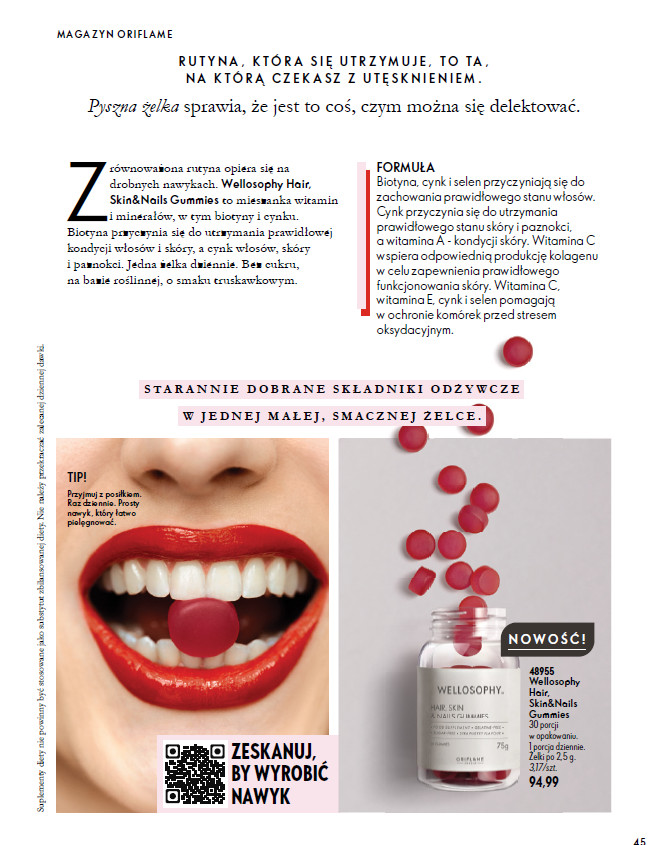Magazyn Oriflame katalog suplementy